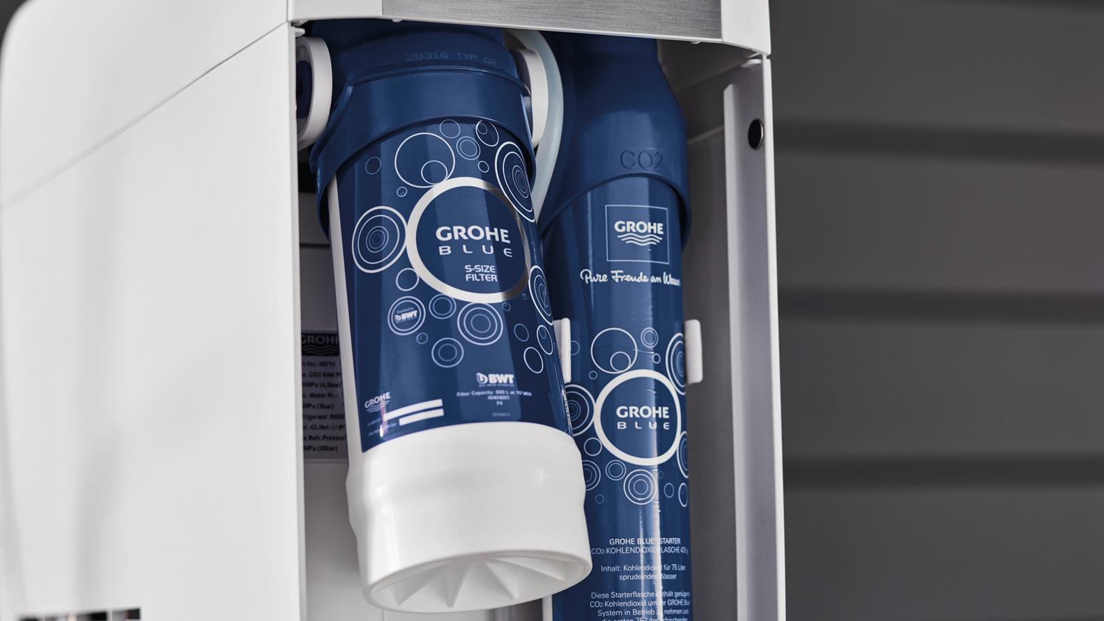 Vete klem weggooien GROHE Blue Pure & Filters: Filters for natural water taste