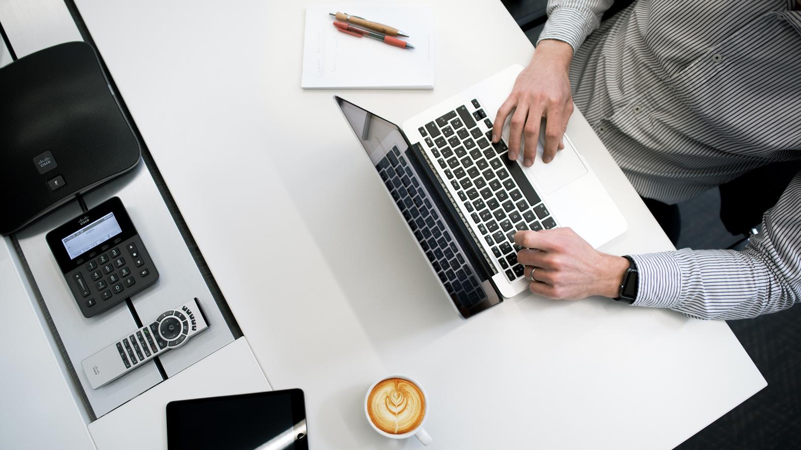 Stock picture_top view workplace