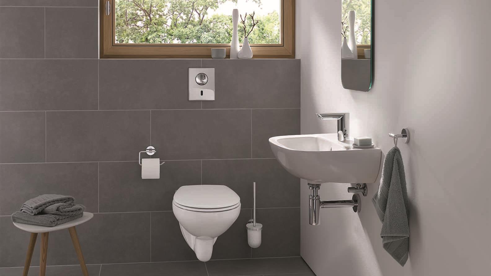 Megatrends_GROHE Bau Cosmpolitan E Infrared electronic basin mixer_mood_bathroom