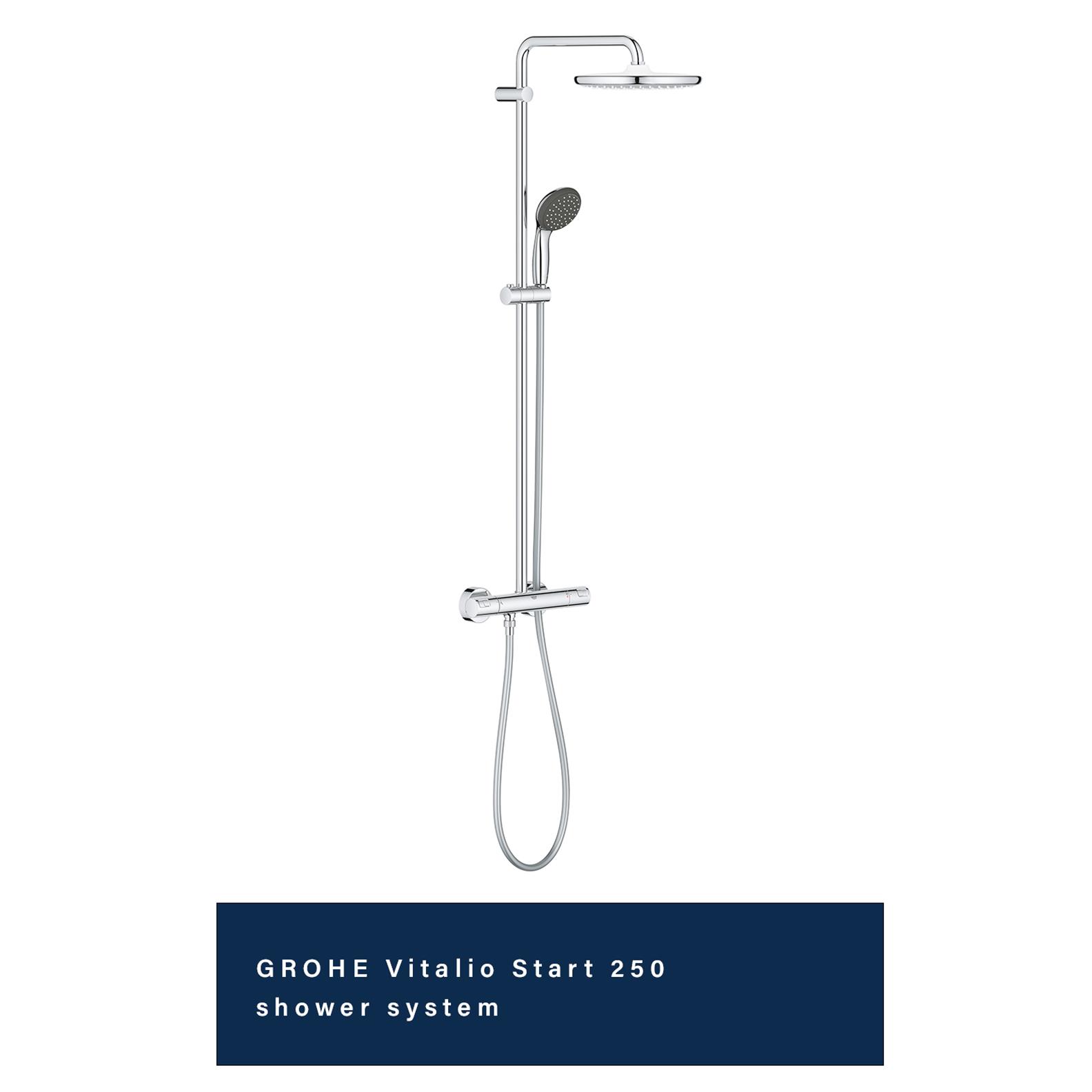 GROHE Vitalio Start 250 shower system